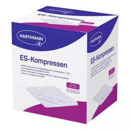 ES-KOMPRESSEN steriel 10x10 cm 12x grootverpakking, 10X10 st