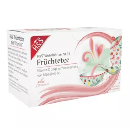 H&amp;S Vruchten met vitamine C filterzakjes, 20X2,7 g