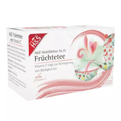 H&amp;S Vruchten met vitamine C filterzakjes, 20X2,7 g