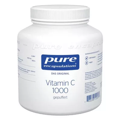 PURE ENCAPSULATIONS Vitamine C 1000 gepofte capsules, 250 stuks PURE ENCAPSULATIONS Vitamine C 1000 gepofte capsules, 250 stuks