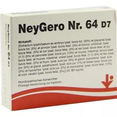 NEYGERO Nr.64 D 7 Ampullen, 5X2 ml