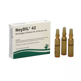 NEYDIL Nr.43 Revitorgan Dil.D 4 per dierenarts. ampullen, 5X2 ml