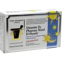 VITAMIN D3 PHARMA Noord 20 μg capsules, 120 st