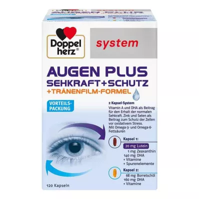 Doppelherz Systeem Ogen Plus Vision + Beschermingscapsules, 120 st Doppelherz Systeem Ogen Plus Vision + Beschermingscapsules, 120 st