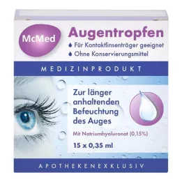 MCMED Oogdruppels pipetten voor eenmalig gebruik, 15X0,35 ml