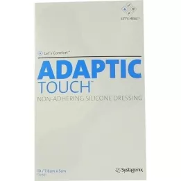 ADAPTIC Touch 5x7,6 cm niet-klevend siliconenverband, 10 stuks