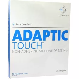 ADAPTIC Touch 7,6x11 cm niet-klevend siliconenverband, 10 stuks