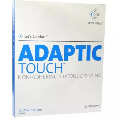 ADAPTIC Touch 7,6x11 cm niet-klevend siliconenverband, 10 stuks