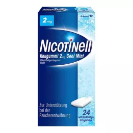NICOTINELL Kauwgom Cool Mint 2 mg, 24 stuks