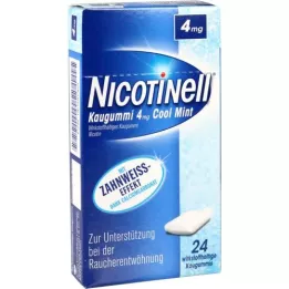 NICOTINELL Kauwgom Cool Mint 4 mg, 24 stuks