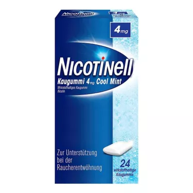 NICOTINELL Kauwgom Cool Mint 4 mg, 24 stuks