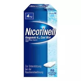 NICOTINELL Kauwgom Cool Mint 4 mg, 96 stuks