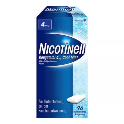 NICOTINELL Kauwgom Cool Mint 4 mg, 96 stuks
