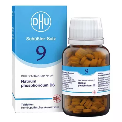 DHU Schüßlerzout nr. 9 Natrum fosforicum D6 tabletten, 420 stuks DHU Schüßlerzout nr. 9 Natrum fosforicum D6 tabletten, 420 stuks