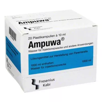 AMPUWA Plastic ampullen voor injectie/infusie, 20X10 ml AMPUWA Plastic ampullen voor injectie/infusie, 20X10 ml