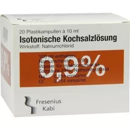 KOCHSALZLÖSUNG 0,9% Pl.Fresenius Injectievloeistof, 20X10 ml