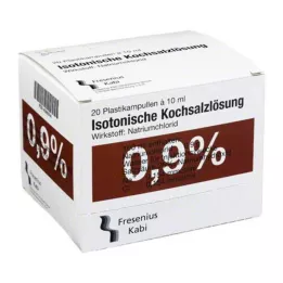 KOCHSALZLÖSUNG 0,9% Pl.Fresenius Injectievloeistof, 20X10 ml
