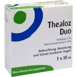 THEALOZ Duo oogdruppels, 3X10 ml