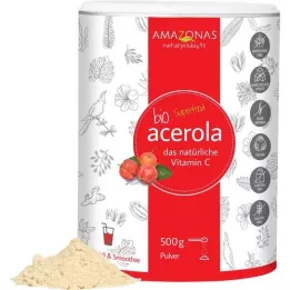 ACEROLA 100% Biologisch Puur Natuurlijk Vit.C Poeder, 500 g