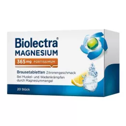 BIOLECTRA Magnesium 365 mg fortissimum citroen, 20 st