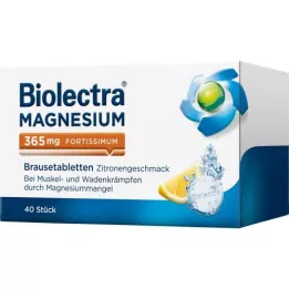 BIOLECTRA Magnesium 365 mg fortissimum citroen, 40 st