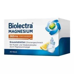 BIOLECTRA Magnesium 365 mg fortissimum citroen, 40 st