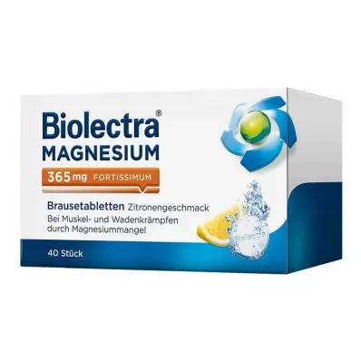 BIOLECTRA Magnesium 365 mg fortissimum citroen, 40 st