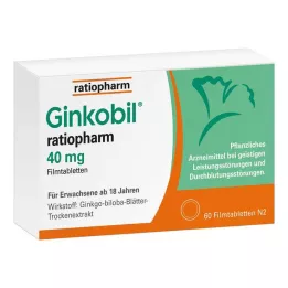 GINKOBIL-ratiopharm 40 mg filmomhulde tabletten, 60 st