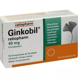 GINKOBIL-ratiopharm 40 mg filmomhulde tabletten, 120 st