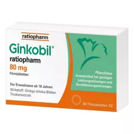 GINKOBIL-ratiopharm 80 mg filmomhulde tabletten, 60 st