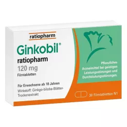 GINKOBIL-ratiopharm 120 mg filmomhulde tabletten, 30 st