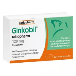 GINKOBIL-ratiopharm 120 mg filmomhulde tabletten, 60 st