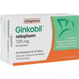 GINKOBIL-ratiopharm 120 mg filmomhulde tabletten, 120 st