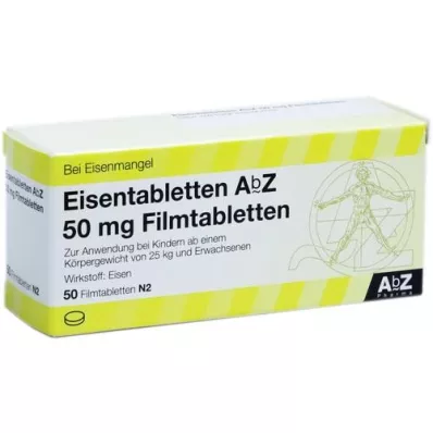 EISENTABLETTEN AbZ 50 mg filmomhulde tabletten, 50 st