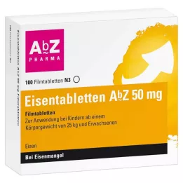 EISENTABLETTEN AbZ 50 mg filmomhulde tabletten, 100 st