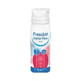 FRESUBIN ENERGY Fibre DRINK Drinkfles Aardbei, 4X200 ml