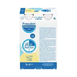 FRESUBIN PROTEIN Energie DRINK Vanille drank, 4X200 ml