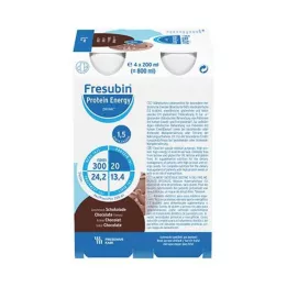 FRESUBIN PROTEIN Energie DRINK Chocolade drinkfles, 4X200 ml