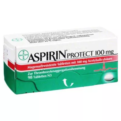 Aspirine Protect 100 mg maagsapresistente tabletten, 98 tabletten