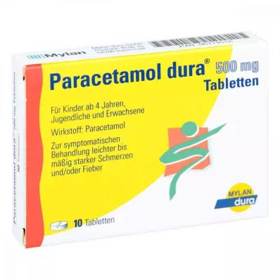 Paracetamol dura 500 mg (10 stuks) Paracetamol dura 500 mg (10 stuks)