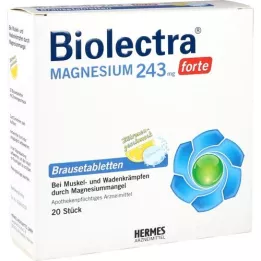 BIOLECTRA Magnesium 243 mg forte Citroen Br. tbl, 20 st