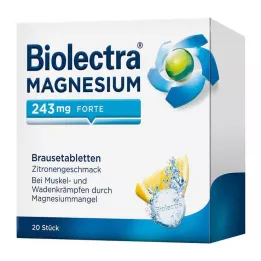 BIOLECTRA Magnesium 243 mg forte Citroen Br. tbl, 20 st
