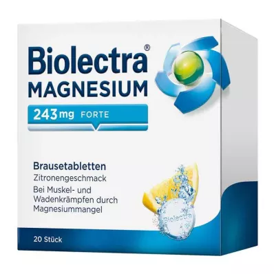Biolectra® MAGNESIUM 243 mg forte bruistabletten citroensmaak, 20 st