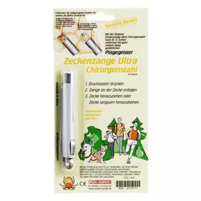 ZECKENZANGE Ultrachirurgisch staal, 1 stuk ZECKENZANGE Ultrachirurgisch staal, 1 stuk