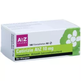 CETIRIZIN AbZ 10 mg filmomhulde tabletten, 100 st