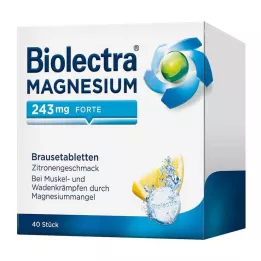 BIOLECTRA Magnesium 243 mg forte Citroen Br. tbl, 40 st