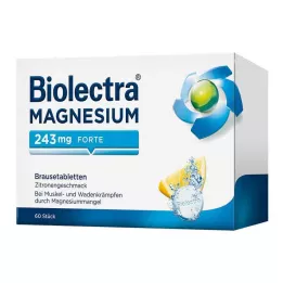 BIOLECTRA Magnesium 243 mg forte Citroen Br. tbl, 60 st