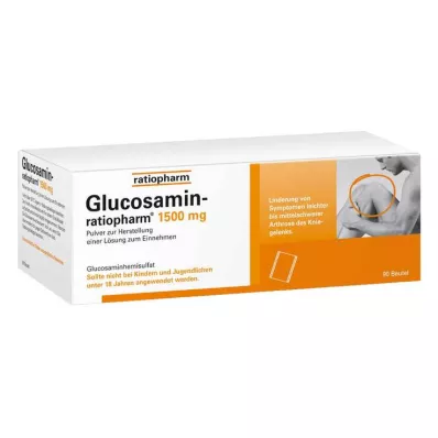 GLUCOSAMIN-RATIOPHARM 1500 mg Plv.z.H.e.L.z.Einn., 90 st GLUCOSAMIN-RATIOPHARM 1500 mg Plv.z.H.e.L.z.Einn., 90 st