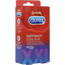 DUREX Gevoelige extra grote condooms, 10 stuks