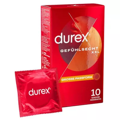 DUREX Gevoelige extra grote condooms, 10 stuks DUREX Gevoelige extra grote condooms, 10 stuks